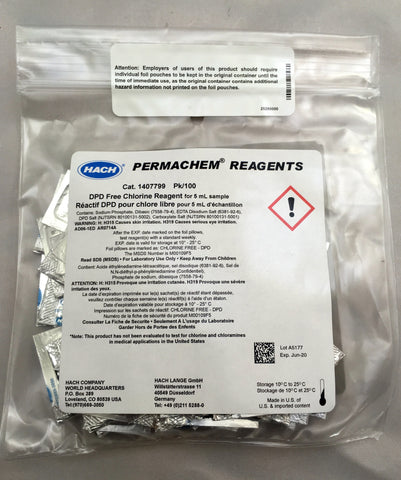 DPD Free Chlorine Reagent 5mL (Pkg 100)